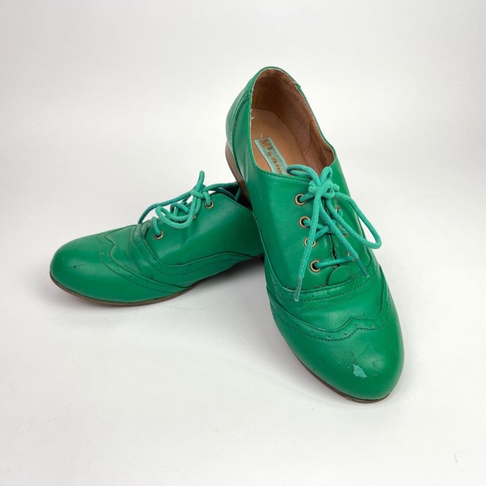 M2 Miz Mooz Green Oxford Women Shoes size 7.5